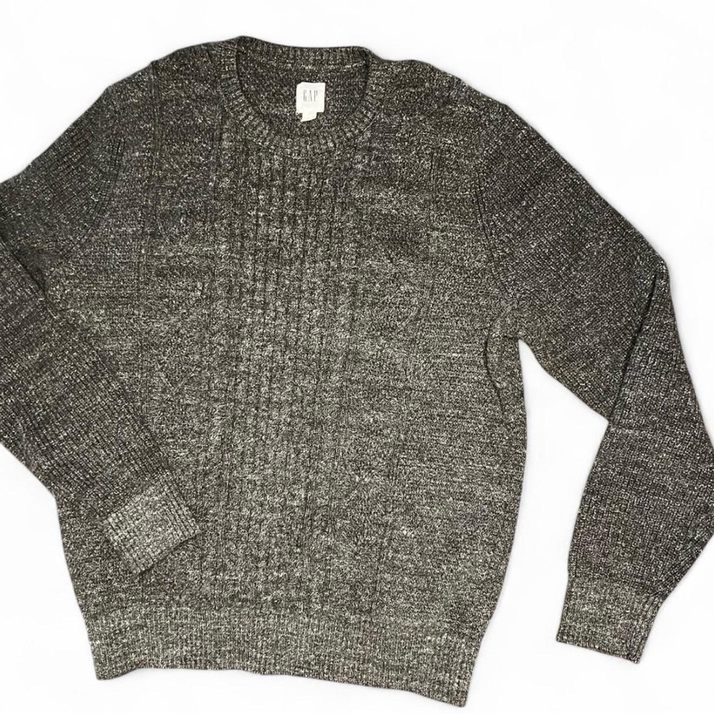 GAP Charcoal Grey Sweater Cable Knit